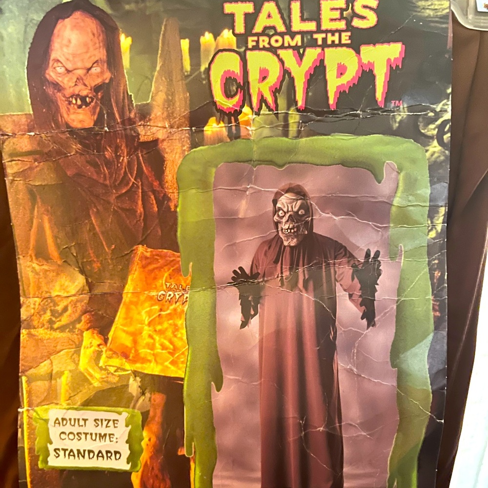 1990s Tales from the Crypt RARE Crypt Keeper costume with mask vintage  one size